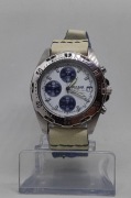 PULSAR by SEIKO V657-X021 PANDA chronograf pasek custom niwa bateria BCM