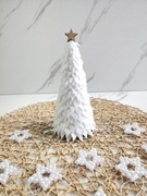 Ręcznie robiona choinka z filcu w stylu boho skandynawskim minimalistyczna 