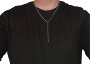 Naszyjnik Y 57+7 cm | zawieszka 9 cm | czerwone pudełko