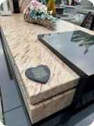 Tabliczka serce z kod QR na pomnik / nagrobek / grób - WIECZYSTY ŻYCIORYS 