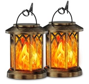 Latarnie Solarne 2 Pack Lampy Solarne Piękne Retro.