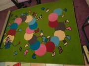 Dywan dziecięcy funky top zielony gąsienica