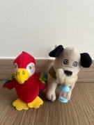 Maskotka Pluszak 2 szt. Papuga i Pies