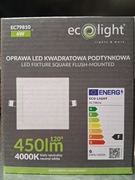 Ecolight EC79810 – Downlight podtynkowy kwadrat 6 W / 360 lm / 4000 K