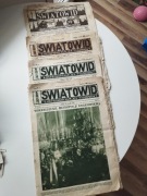 4 numery przedwojennego tygodnika Światowid nr 4 ,6 , 35 1926 rok, 32 1925