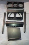 Zestaw konsola 2-Din Carbon.Stojak napoje,ramka klima manualna.vw Golf 4