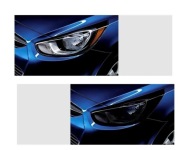 30 * 100 cm Folia reflektorów – Czarne naklejki dymne na lampy tylne