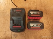 Zestaw: Akumulatory Bosch 18 V 5,0Ah (x2) + ładowarka Bosch GBA GAL 1880 CV