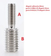 SZPILKA REDUKCYJNA M12 NA M8 INOX