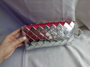 Ecoist nowa kopertówka ekologiczna srebrna METALICZNA ECO