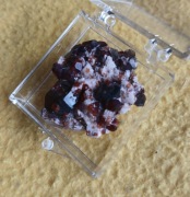 Granat spessartyn z kwarcem dymnym rzadki okaz 