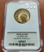 2 zł - 269 - Dzieje złotego - 2006 Grading MS65