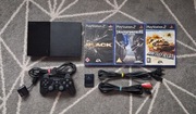 KONSOLA PLAYSTATION 2 SLIM PS2 SCPH-90004 DATE CODE 0D + GRY ZESTAW