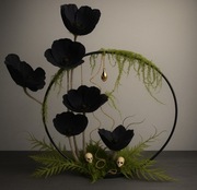 Kompozycja natura czarny ogrod