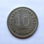 10 Centów 1961 r.  Borneo