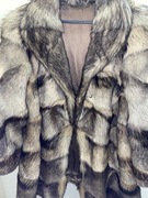 Futro natural, vintage w jodełkę