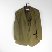 Marynarka khaki z poduszkami, City Combi by Delmod, rozmiar UK 20 (L)