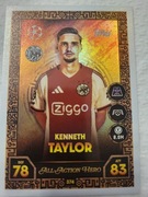 TOPPS MATCH ATTAX 2025-2026 ALL ACTION HERO KENNETH TAYLOR AFC AJAX 374