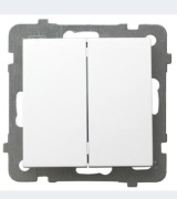 OSPEL AS ŁĄCZNIK DWUGRUPOWY ŚWIECZNIKOWY ŁP-2G/M/00 BIAŁY