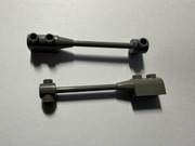  LEGO PRĘT 1x8 Z KLOCKIEM 1x2 DARK GREY (OLD) 30359b 2szt