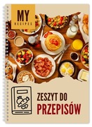 ZŁOTA KUCHNIA notes do przepisów, zeszyt w kratkę, A4, 80k