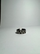 SYGNET PIERŚCIEŃ CZARNY SREBRNY UNISEX