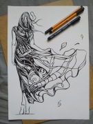 Rysunek: w sukni - cienk - blok t. A3 250 g/m