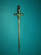 Stary srebrny nożyk do otwierania listów 