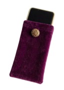 Ekskluzywne etui na telefon z weluru polskie handmade zapinane velvet