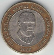 Jamajka 20 dollars dolarów 2000 - 23 mm nr 1