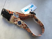 obroża z klamrą plastikową, wzór boho, rozmiar duży, NOWE