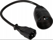 Kabel Adapter Przejściówka UPS wtyk C14 - 1 gniazdo Jonex PS-PCU171