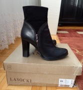 BOTKI LASOCKI SKÓRA ROZM.39 STAN BARDZO DOBRY 