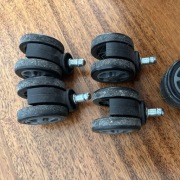 Kółka do fotela krzesła 5 szt. dobrze się kręcą