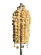 futrzany, futrzane kulki z futra królika, jasny, miodowy brąz