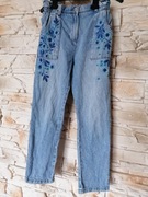 Next 134cm jeansy dziewczęce 