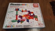 Picassotiles Tor Kulkowy Klocki Magnetyczne 100 elementów