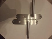 Szyld drzwiowy srebrny 