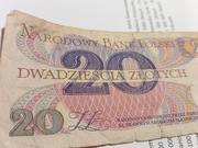 3 x banknot PRL oraz wydruk ilustracji 2 x antyrama A4 dodatki