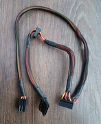Kabel przewód 3x SATA do zasilacza pół modularnego Chieftec w oplocie nowy