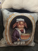 Poszewka gobelin z sznurem  ozdobnym