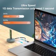 MAIWO K1698P2 M.2 SATA / NVMe HDD SDD do stacji dokującej USB-C