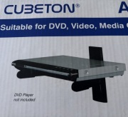 Czarny uchwyt ścienny na dekoder