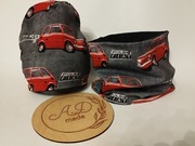Komplet czapka komin Maluch Fiat 126p Ocieplany męski 