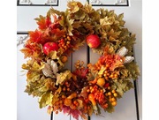 WIANEK WIENIEC STROIK NA DRZWI JAKOŚĆ PREMIUM JESIENNY 58cm