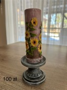 Świecznik drewniany 