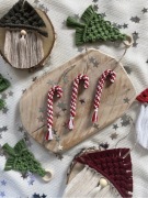 Laski cukrowe święta lizaki makrama candy Canes 