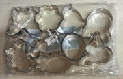 Zestaw metalowych foremek do ciastek - różne kształty