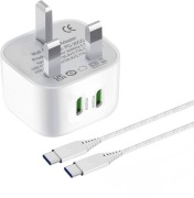 Szybka Ładowarka Ścienna 2x25W