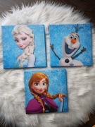 Obraz 3 sztuki Kraina Lodu do powieszenia